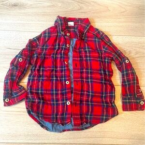 Baby Gap Scottish plaid button up shirt. Great quality